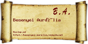 Besenyei Aurélia névjegykártya